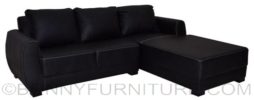 788C lshape sofa black