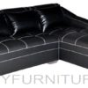 bugatti lshape sofa black