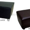 divani stool square black brown
