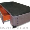 orlando bed box with drawer - van dyke brown