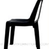 plastic chair ruby 1 cofta black side view