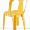 plastic chair ruby 1 cofta yellow back view