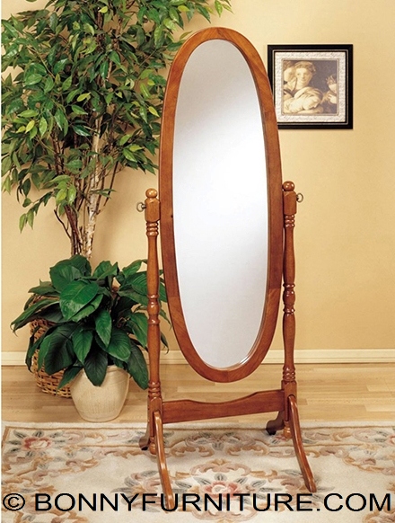 Vm 01 Mirror Stand Bonny Furniture, Oval Wooden Mirror On Stand