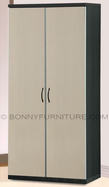 260 wardrobe cabinet 2-doors black-white