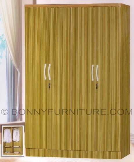 460 wardrobe cabinet 4-doors wenge bamboo
