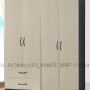 462 wardrobe cabinet 4-doors with drawers black-white