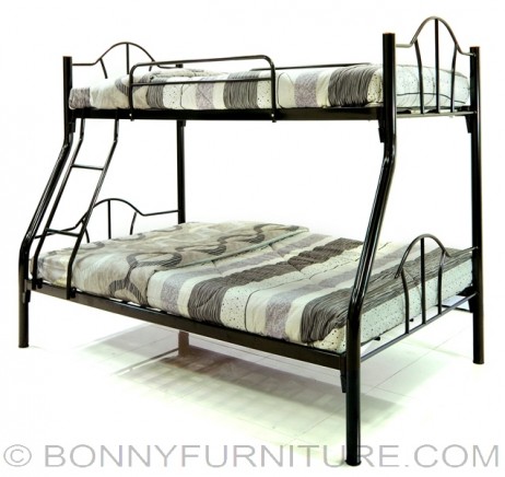colin bunk bed double deck black