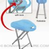 fs100 folding stool translucent blue lock