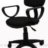 pluto office chair with arms pvc base