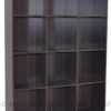 2055 open shelf bookshelf wenge side