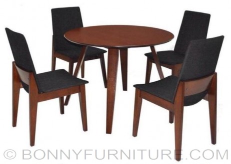 darragh 4-seaters dining set round table