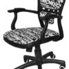 f-20 office chair with print black