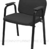 sm-135 visitor chair with arm black