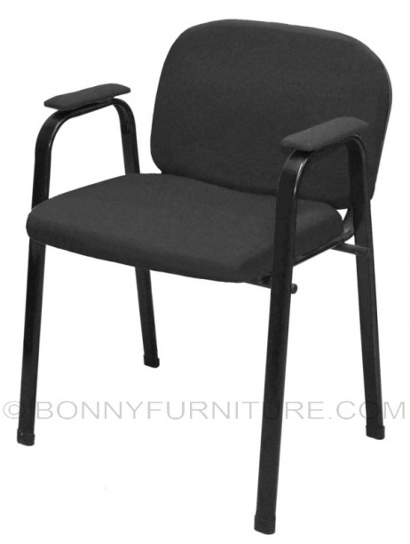 sm-135 visitor chair with arm black