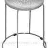 steel chair stool silver