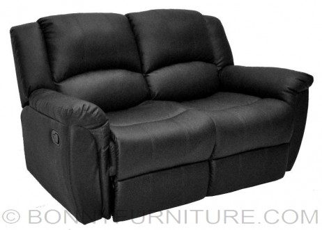 t-0823 recliner chair relax chair 2-seater black