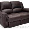 t-0823 recliner chair relax chair 2-seater brown