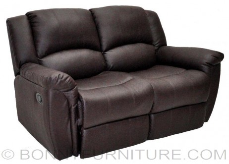 t-0823 recliner chair relax chair 2-seater brown