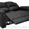 t-0823 recliner chair relax chair 2-seater black open