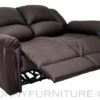 t-0823 recliner chair relax chair 2-seater brown open