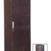6003 wardrobe cabinet single door 5-layers wit hanger rod