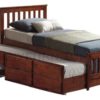galvin trundle bed with pull-out and drawers
