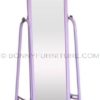 3113 mirror stand with caster pink