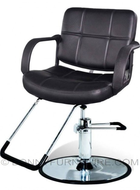 co-135 barber chair leatherette black