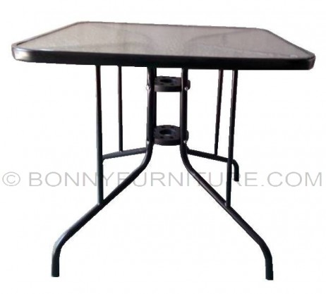 outdoor table t-06 glass top square