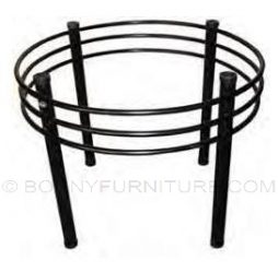 circle dining table metal frame
