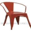 ed505 chair metal frame red