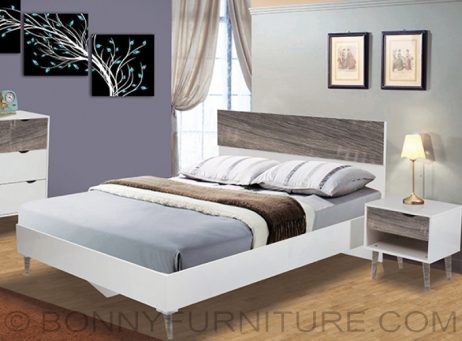 888281 wooden bed queen size 888283 side table
