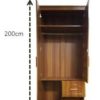 2-door wardrobe with mirror 916-2 in