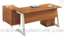 a-26-01 metal legs executive table l-shape