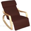 a1 rocking chair with cushion brown