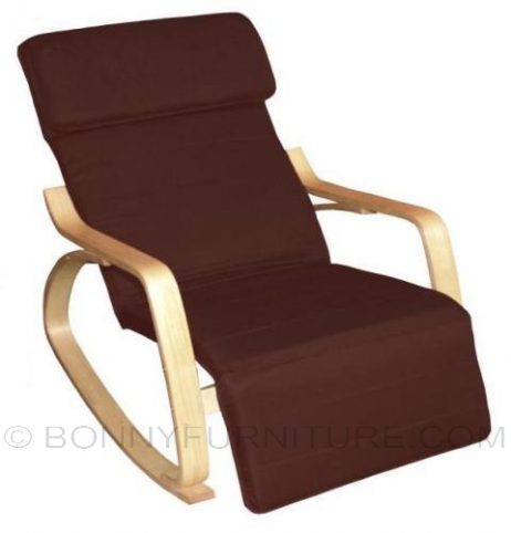a1 rocking chair with cushion brown