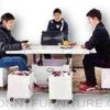expandable center table with 4 stools v