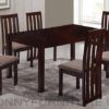 James Dining Set 6-seater wood table