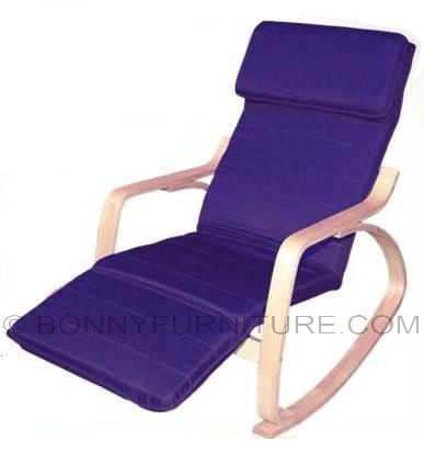 rocking chair cushion blue