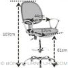 ym-106-1 measurement tellers chair with arm