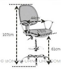 ym-106-1 measurement tellers chair with arm