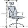 ym-915 office chair measurement