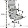 ym-a392 executive chair measurement