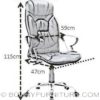 ym-d48 leatherette executive chair