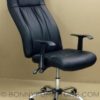 executive chair 1535 leatherette reclining chrome base