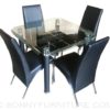 828 Dining Set 4-seater square