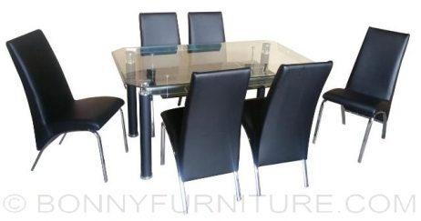 828 Dining Set 6-seater rectangle