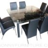 828 Dining Set 8-seater square