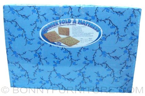 fold-a-mattress thin cotton uratex blue