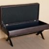 orion metal frame storage bench open